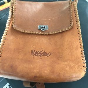 Mens Large Mossimo Messgr Bag - All Leather